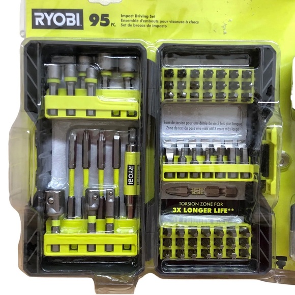 RYOBI Impact Driving Set 95-Piece A969501 New - Picture 7 of 7